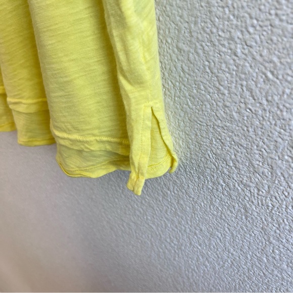 Anthropologie | t.la Women’s Yellow Flutter Ruffle Short Sleeve Top - Picture 6 of 13
